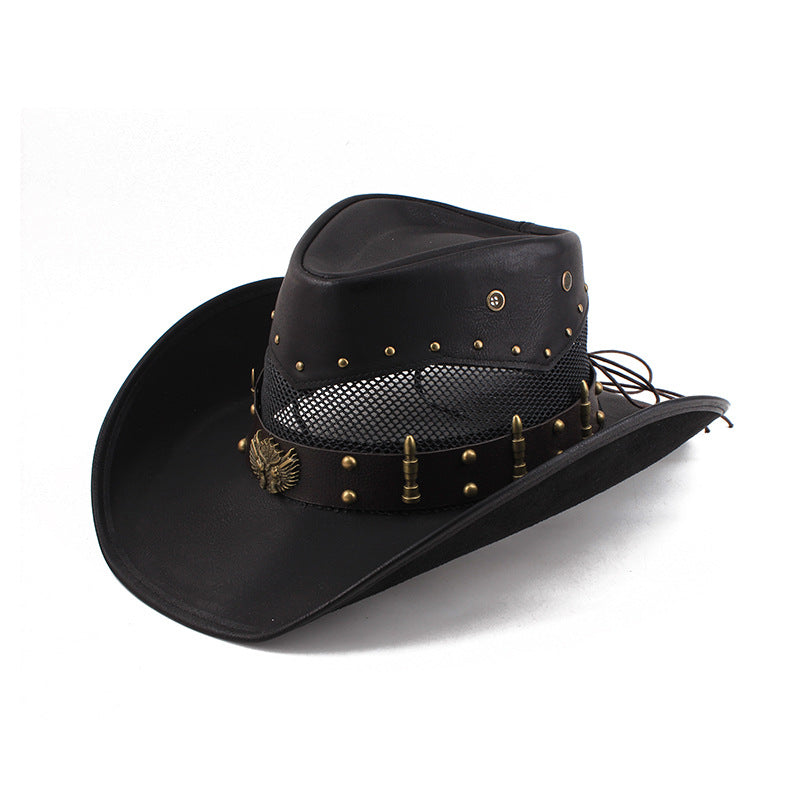 Wide Brim Western Cowboy Hat – Sun Protection Outdoor Hat