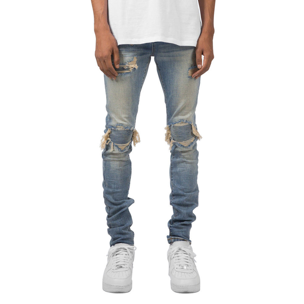 Men's Slim Fit Stretch Jeans - Casual FOG Style Denim Pants