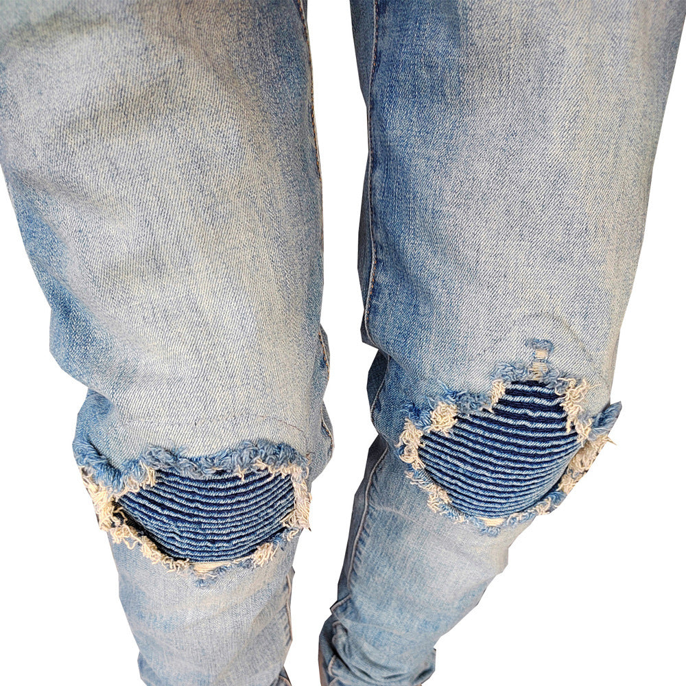 Men's Slim Fit Stretch Jeans - Casual FOG Style Denim Pants