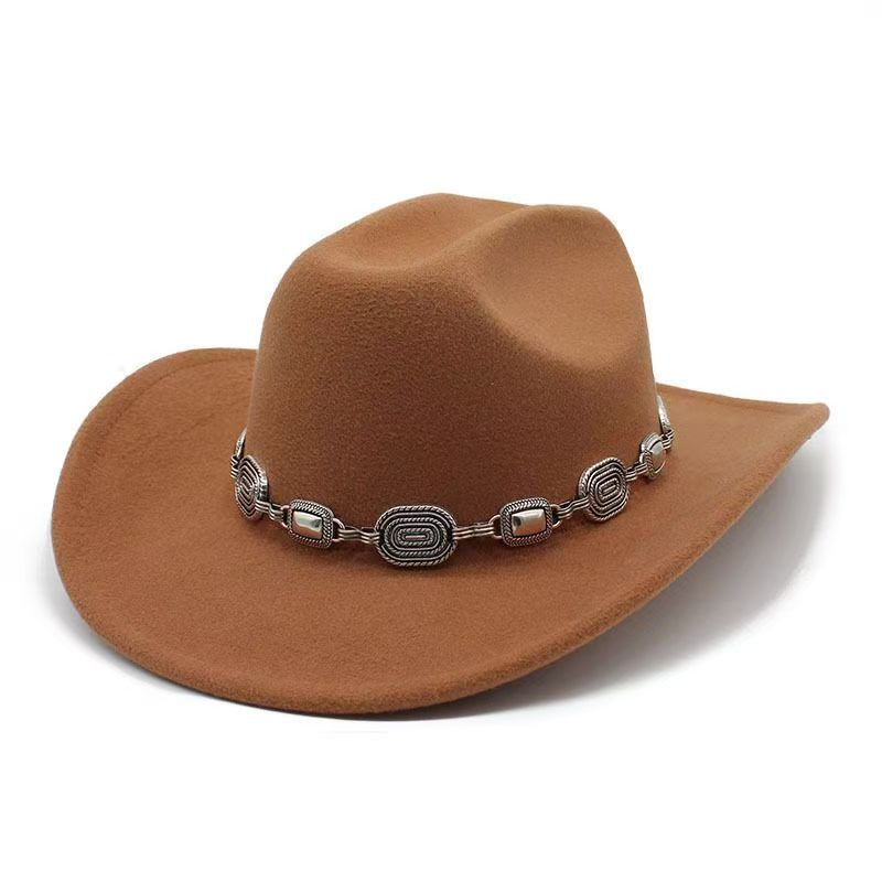 Vintage Ethnic Cowboy Hat – Wide Brim Western Sun Hat