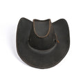 Genuine Leather Cowboy Hat – Handmade Western Wide Brim Hat