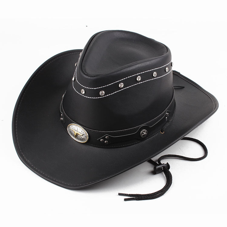 Wide Brim Western Cowboy Hat – Sun Protection Outdoor Hat