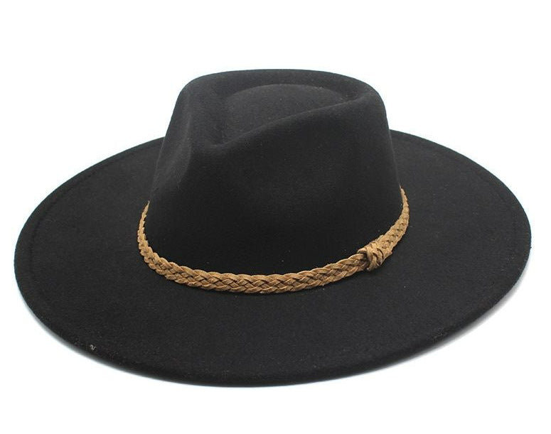 Vintage Ethnic Cowboy Hat – Wide Brim Western Sun Hat