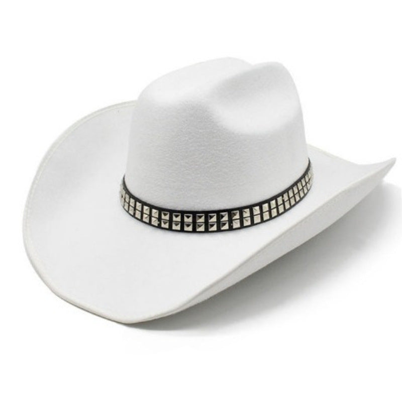 Vintage Ethnic Cowboy Hat – Wide Brim Western Sun Hat