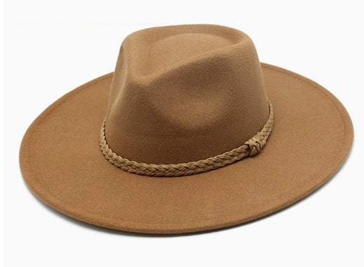 Vintage Ethnic Cowboy Hat – Wide Brim Western Sun Hat