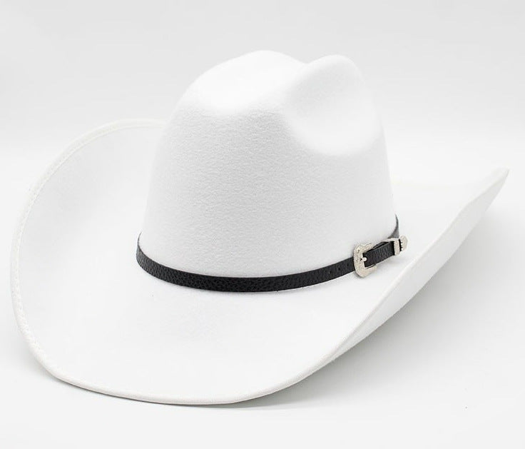 Vintage Ethnic Cowboy Hat – Wide Brim Western Sun Hat