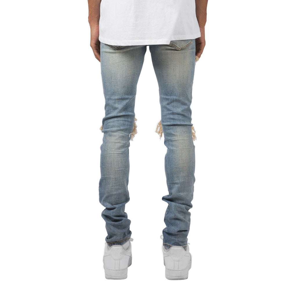 Men's Slim Fit Stretch Jeans - Casual FOG Style Denim Pants