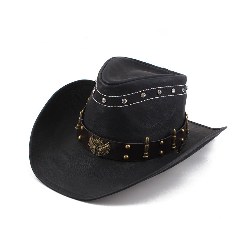 Wide Brim Western Cowboy Hat – Sun Protection Outdoor Hat