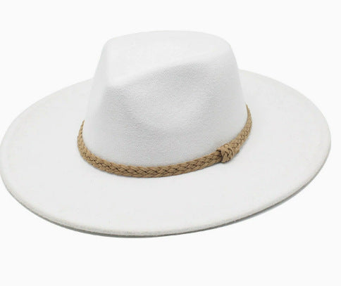 Vintage Ethnic Cowboy Hat – Wide Brim Western Sun Hat