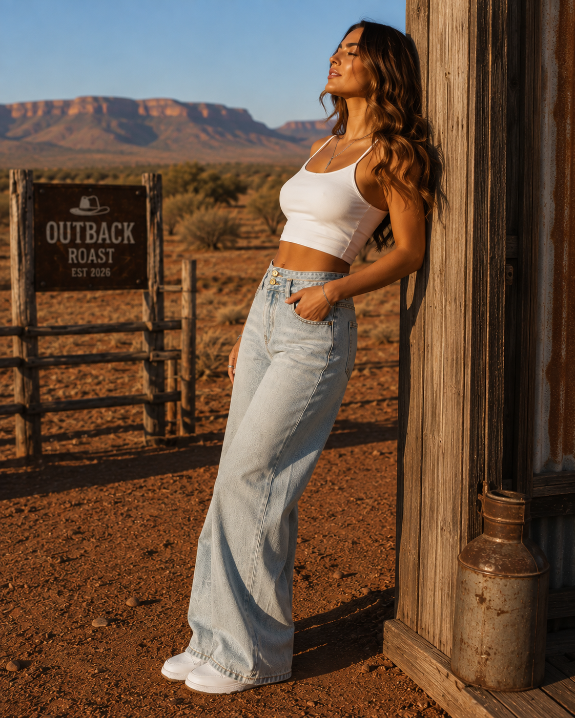 Vintage Straight Leg Denim Jeans for Women - Light Wash Casual Blue Jeans