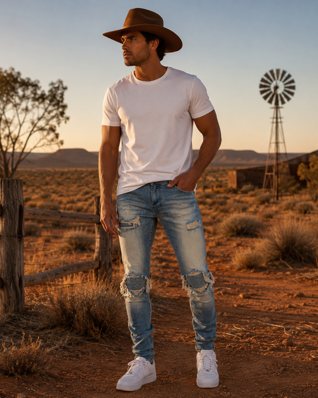 Men's Slim Fit Stretch Jeans - Casual FOG Style Denim Pants